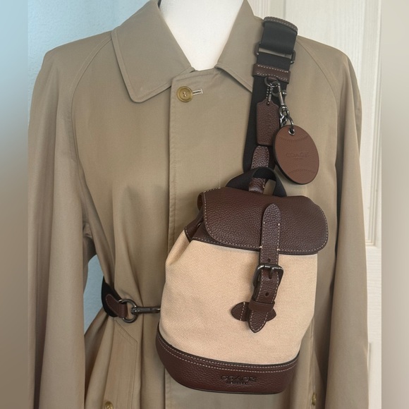 Coach Handbags - COACH HUDSON SMALL PACK CROSSBODY #A2343 (MSRP $328) & COACH BASEBALL CHARM
